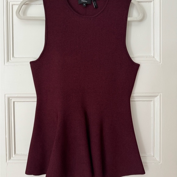 Theory Tops - Theory Rich Burgundy Tank Top